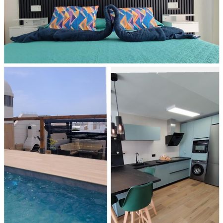 El Atico De Teresa Con Piscina Privada Climatizada A 250M Playa Apartment เบรา ภายนอก รูปภาพ
