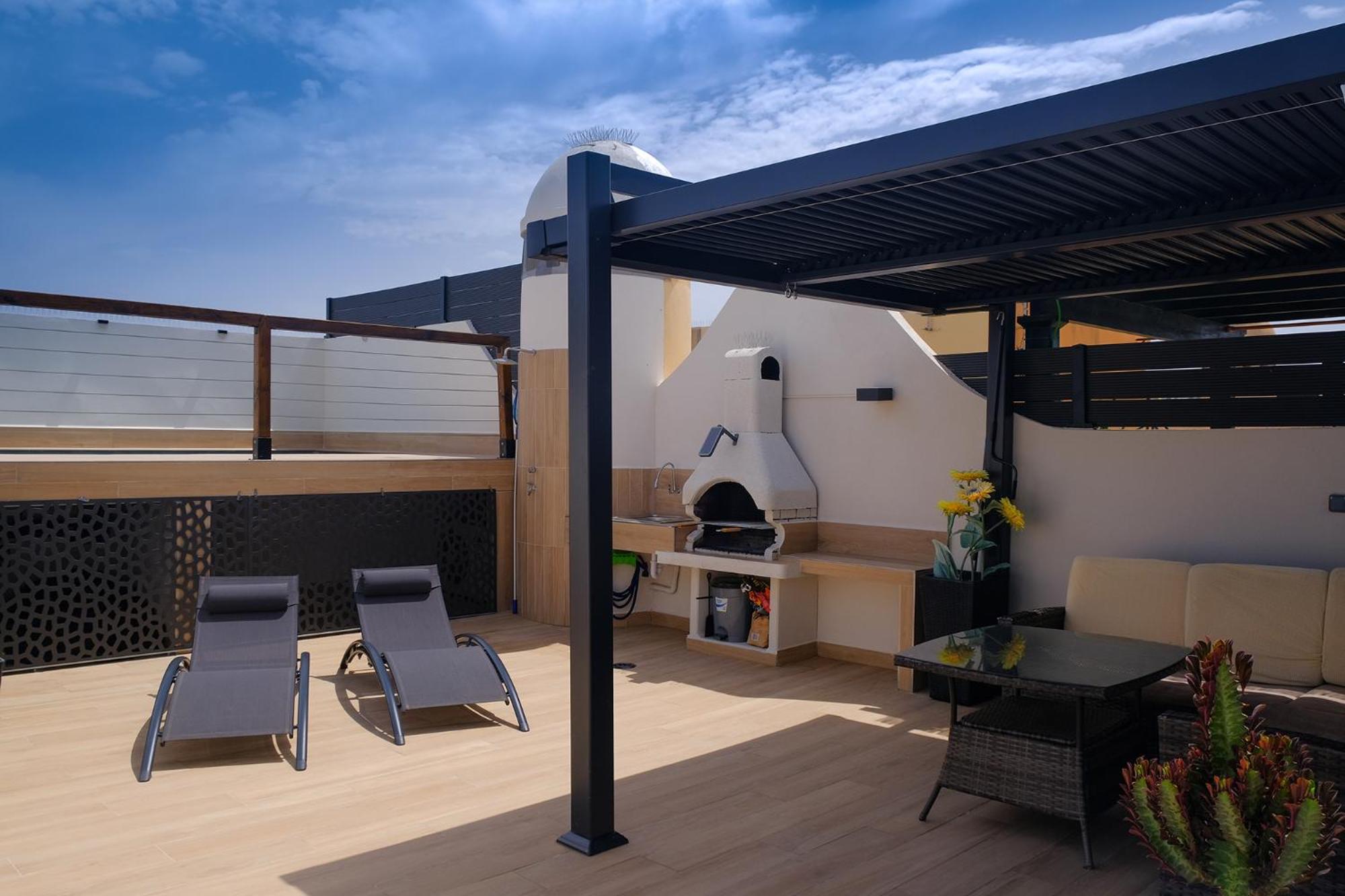 El Atico De Teresa Con Piscina Privada Climatizada A 250M Playa Apartment เบรา ภายนอก รูปภาพ